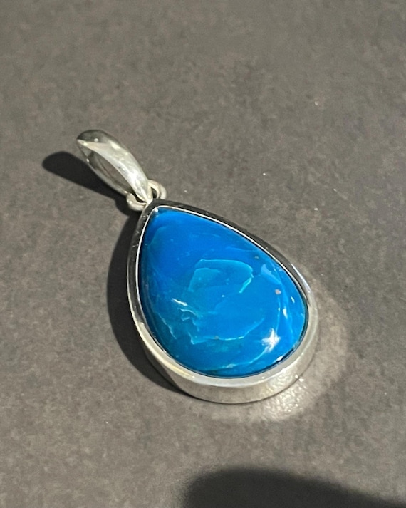 Genuine precious opal with matrix (Africa) pendant in sterling silver (925) in a special design