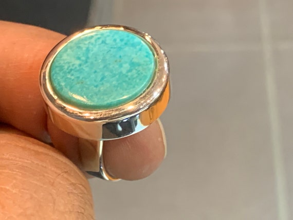 Real turquoise Ring silver (925) sterling