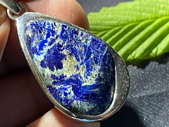 Azurite Chrysocolla Ring in Sterling Silver | Rare Color Combination | Handmade | Stylish Design with Meaning