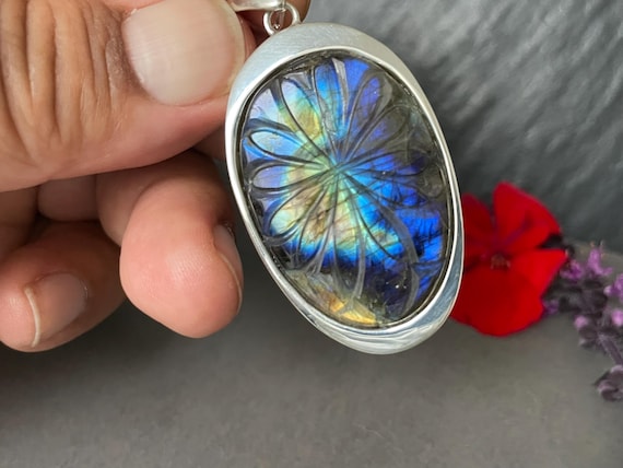 Special labradorite with silver 925