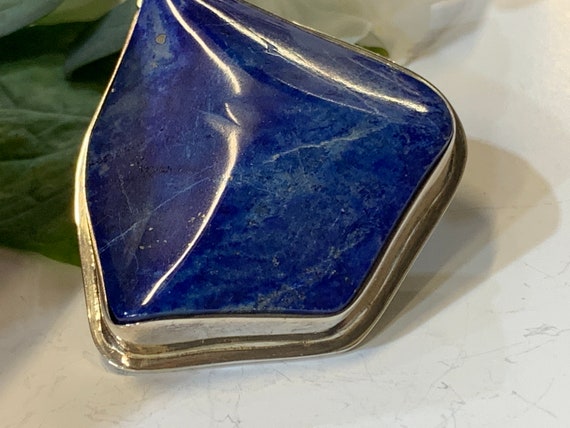 Beautiful natural Lapislazuli Pendant handmade in silver 925 sterling