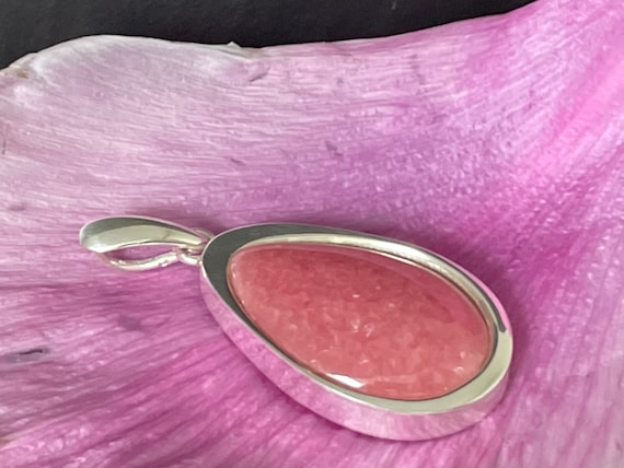 Very nice rodochrosite ring in silver 925 sterling from Argentina.