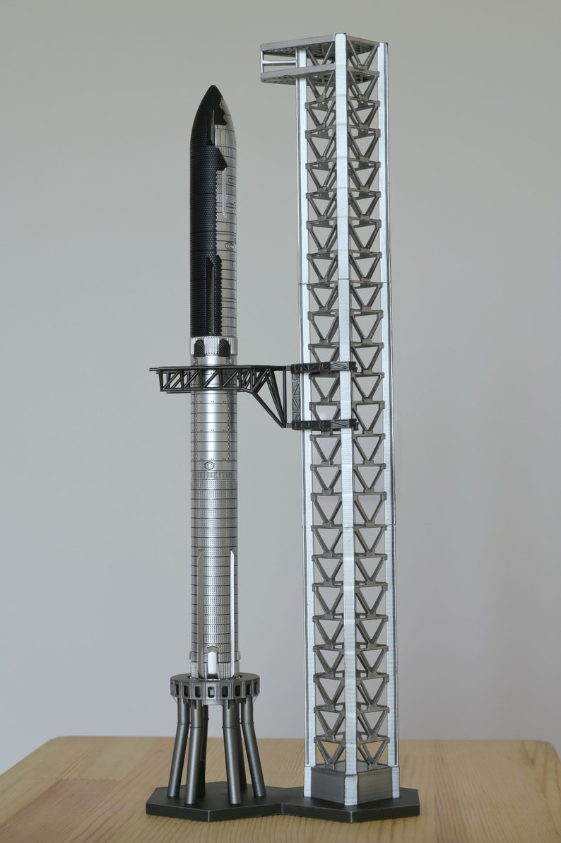 Starship on Launchpad Spacex Starship & Super Heavy Display - Etsy ...