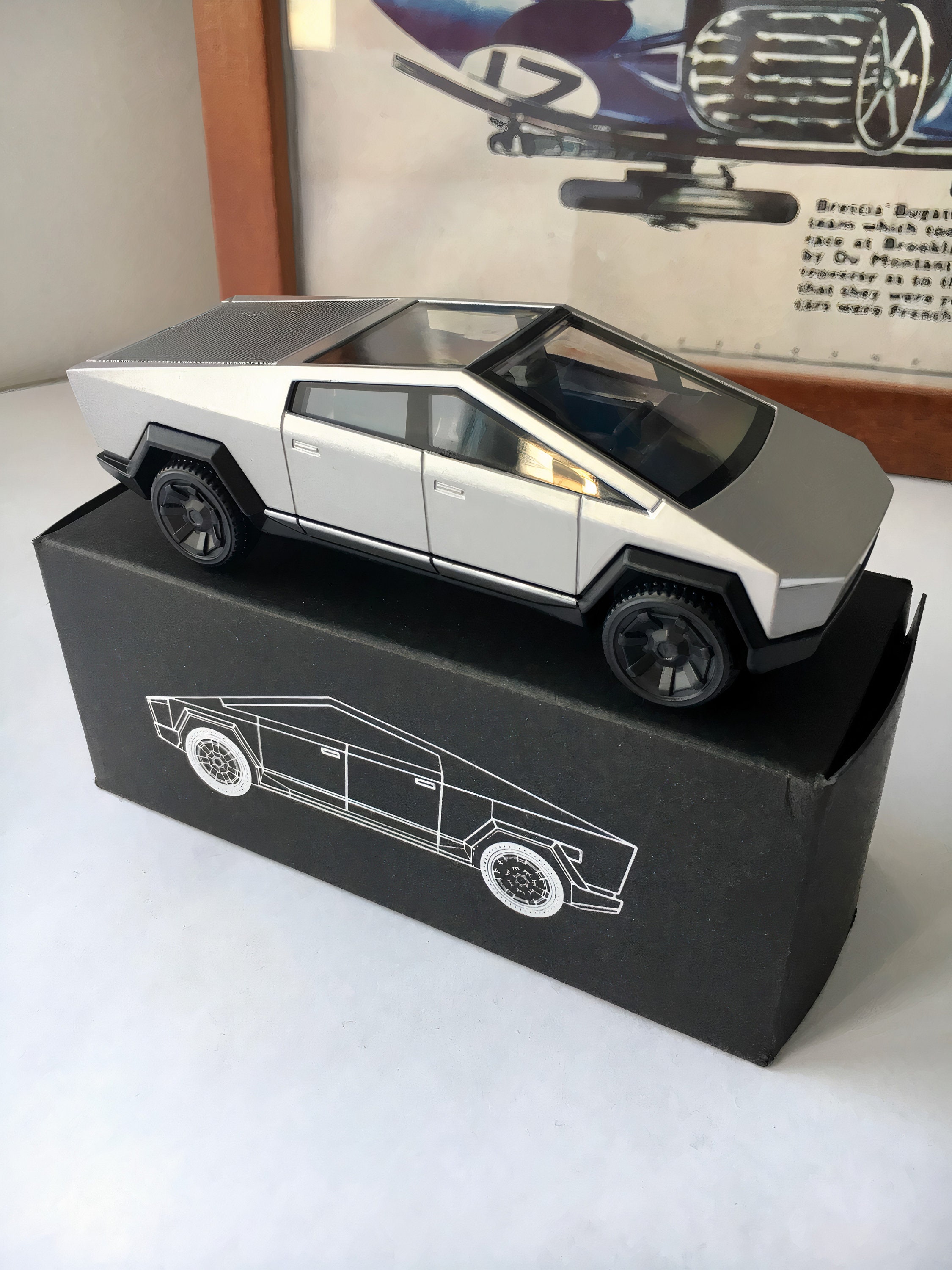 Tesla Cybertruck metal model toy Etsy