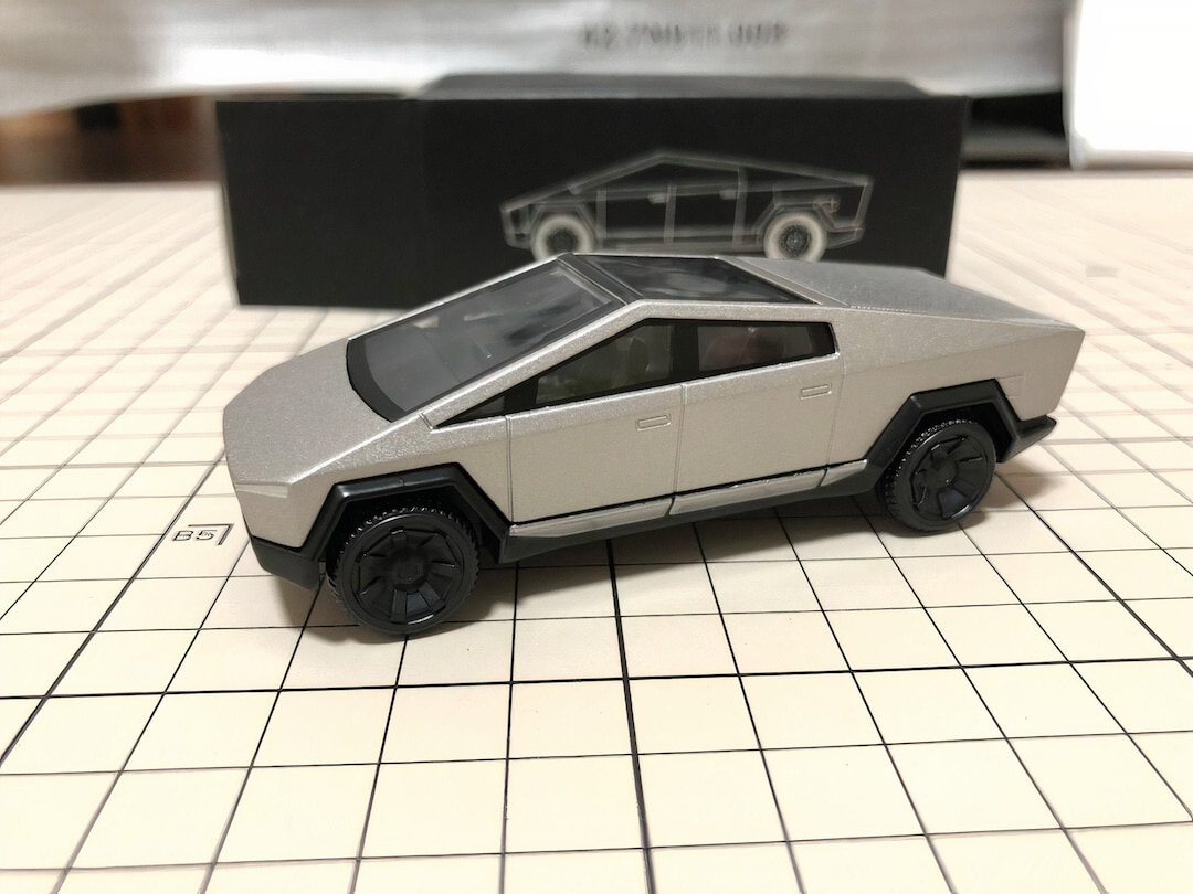 Tesla Cybertruck Metal Model Toy Etsy