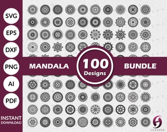 Download Circle Mandala Svg Etsy