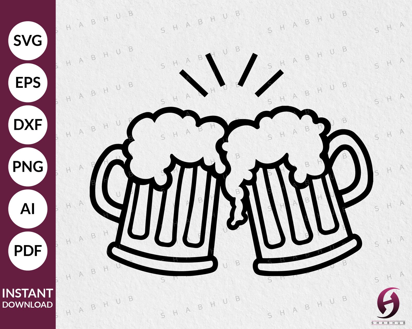 Bierkrug SVG Bierkrug Schablone Bierkrug Silhouette Laser | Etsy