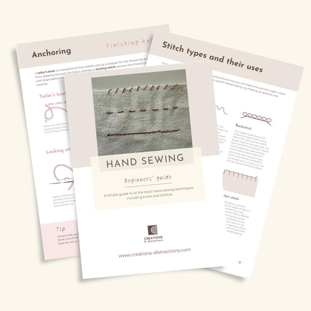 Hand Sewing Guide.pdf Hand Sewing Beginners Guide – Knots, Stitches, and Techniques (video ...