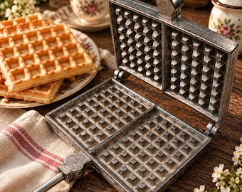 Vintage General Electric GE Waffle Maker Model 129W9 Art Deco