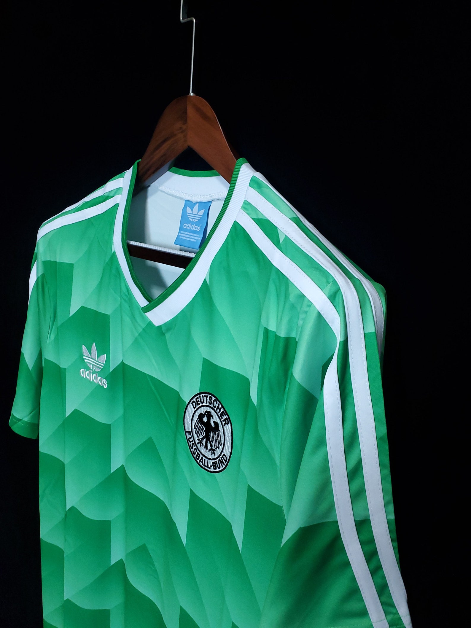 Germany 1990 Retro Jersey Away Shirt Green | Etsy