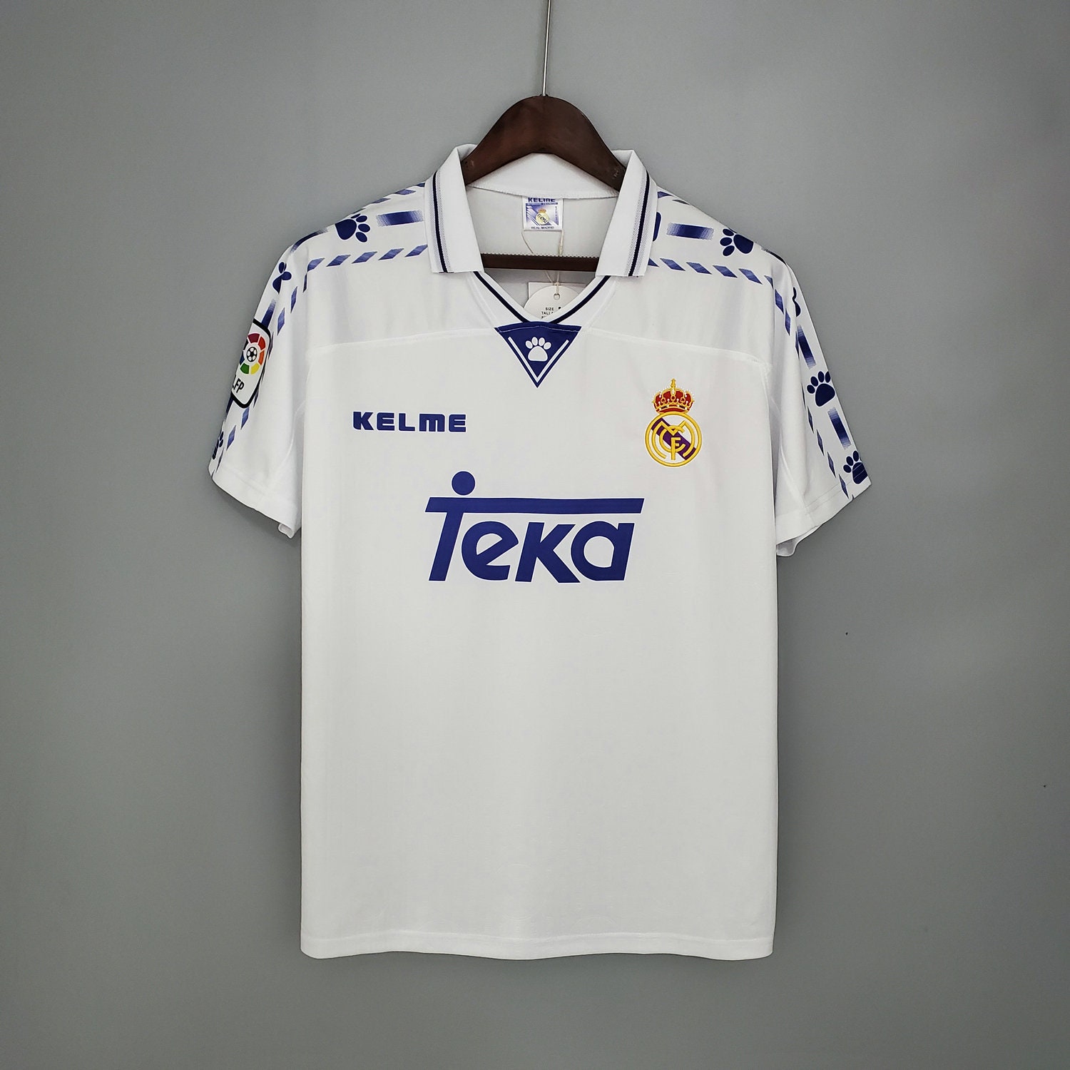 Real Madrid 199697 Retro Football Jersey Home Shirt Etsy