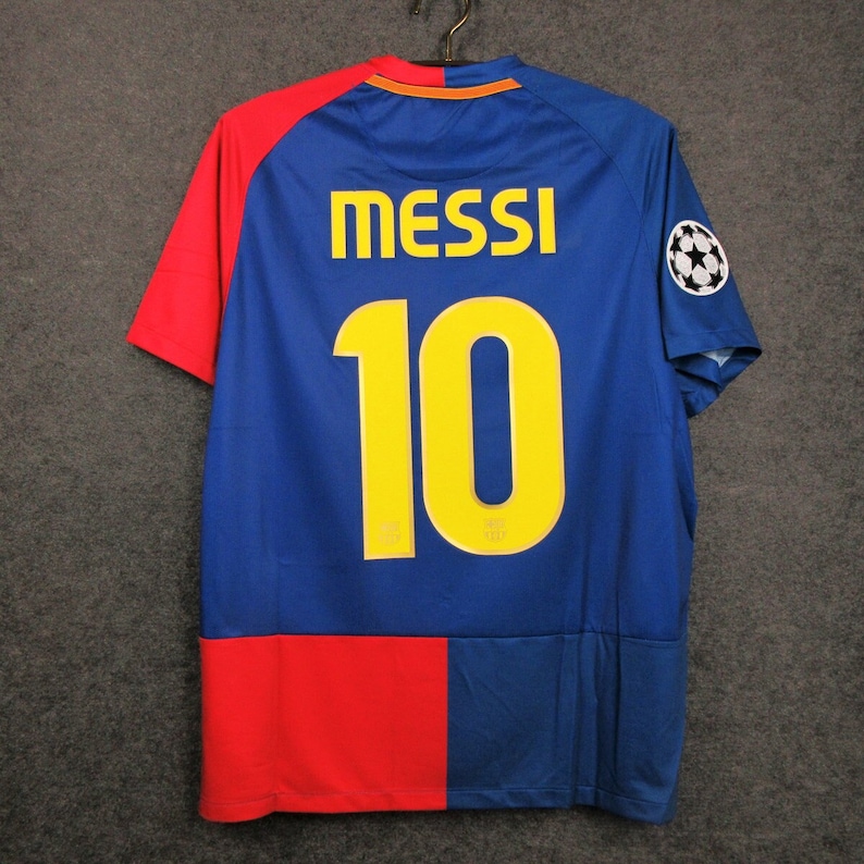 Barcellona 2009 Messi 10 Retro Jersey Home Jersey Finale Etsy