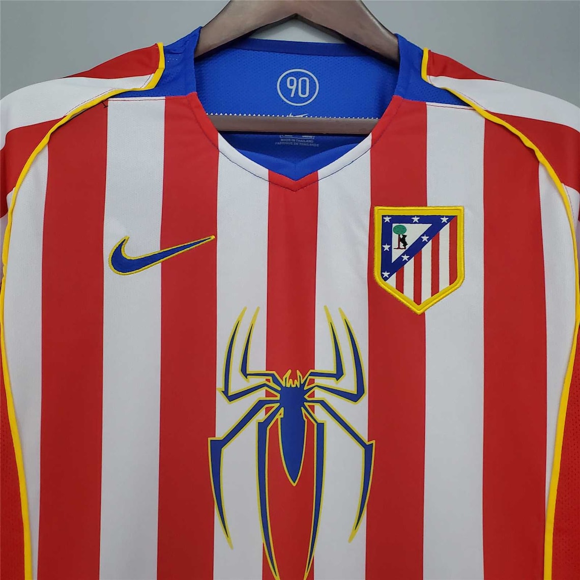 Atletico Madrid 200405 Spider Man Retro Jersey Home Shirt Etsy