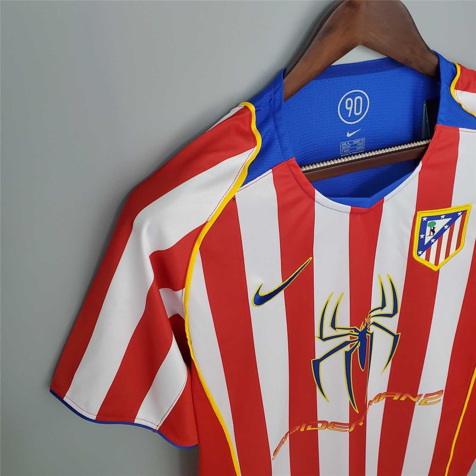 Atletico Madrid 200405 Spider Man Retro Jersey Home Shirt Etsy Atletico Madrid 200405 Spider Man Retro Jersey Home Shirt Etsy