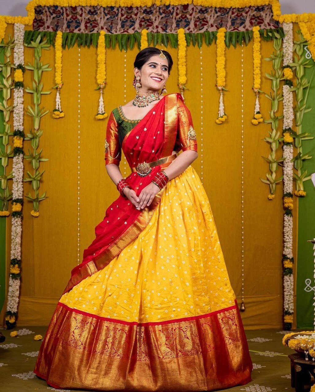 Pattu Half Saree Etsy Uk