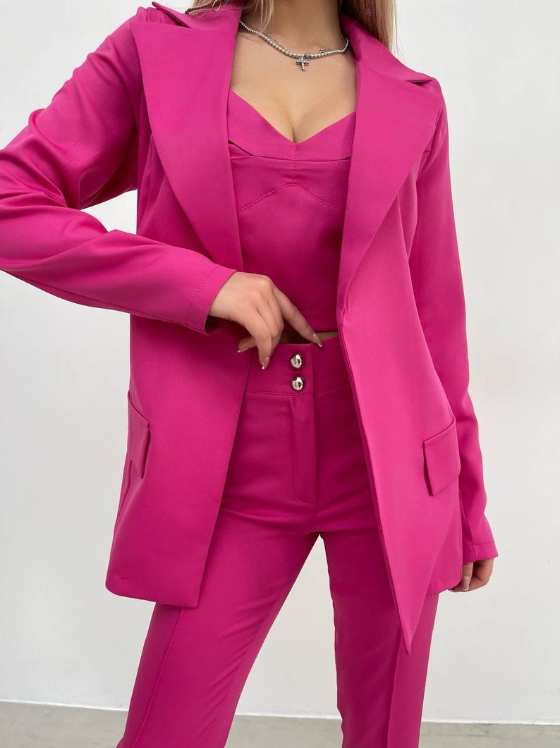 Wedding Pantsuit for Women, Evening Pant Suit , Women Three Piece Suit ...