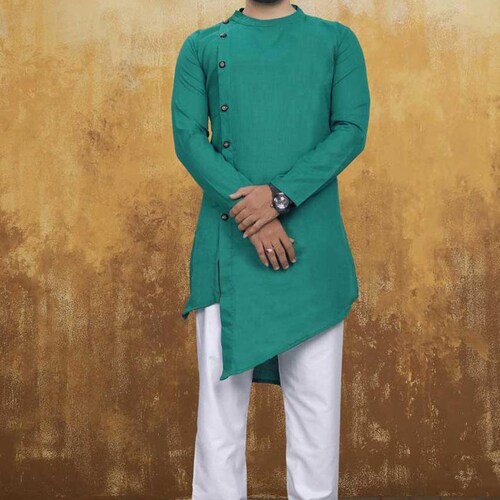 INDOPEHENAWA Indian Traditional Style Angrakha Bandhgala Kurta Pajama shops for Men Boys