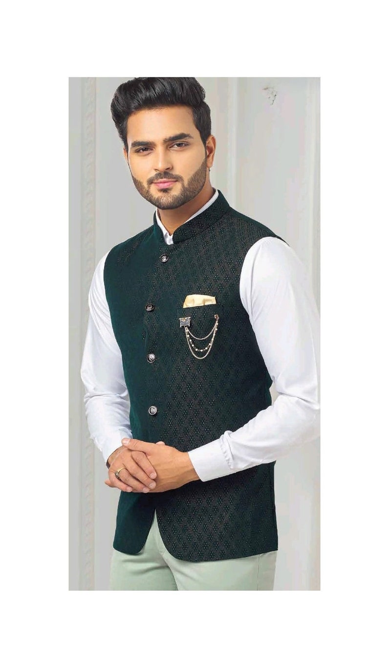 Sleeveless Jacket Jodhpuri Bandhgala Nehru Jacket Bundi Suits Etsy