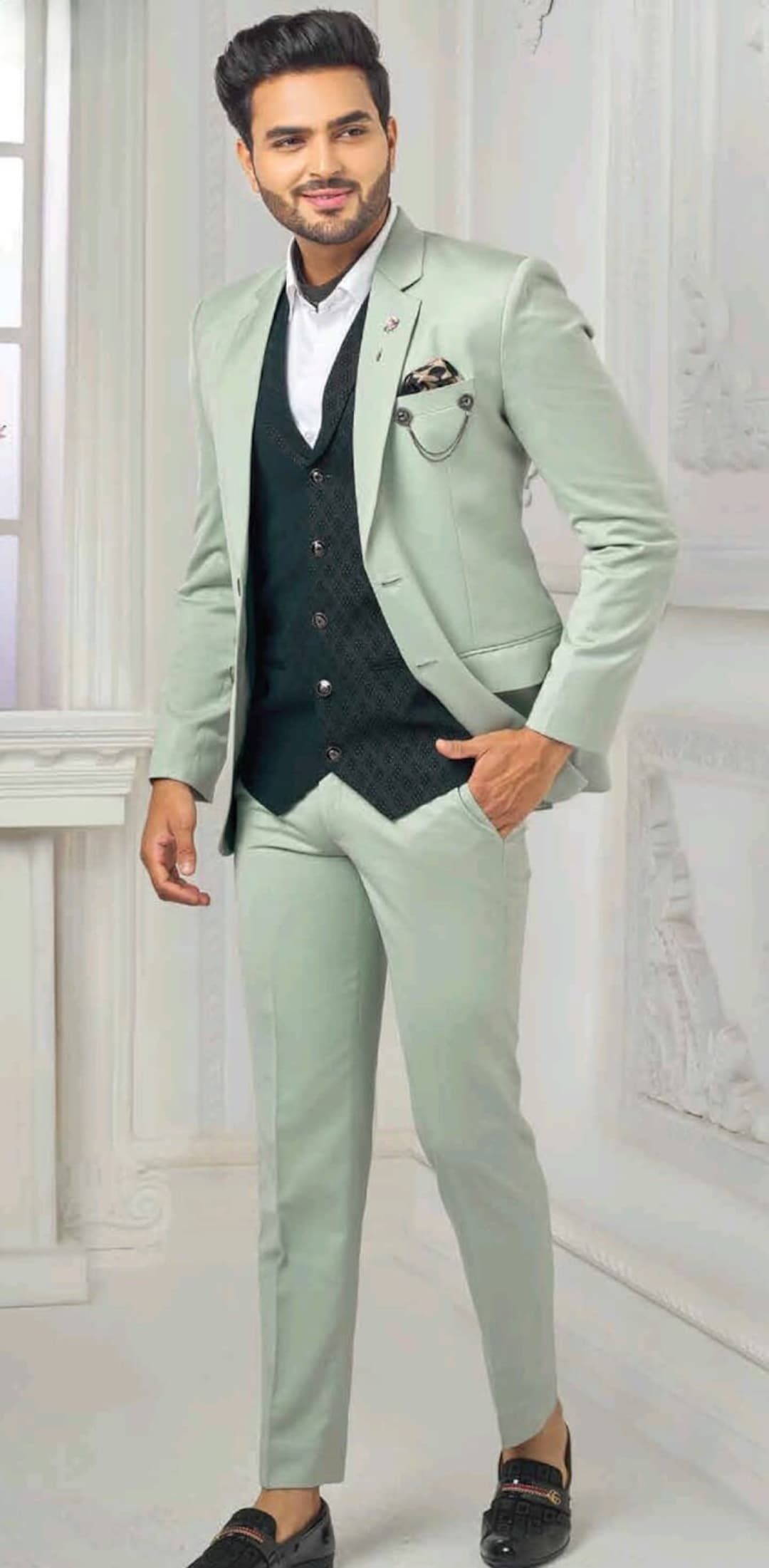 Instyle Men Suits 3 Piece Wedding Suits for Groom Evening Etsy