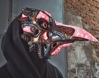 Máscara de cuervo de médico de la peste cyberpunk v1 + v2. Archivo para imprimir.