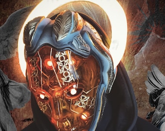 Seraph FILE. Máscara de ángel futurista hecha a medida.