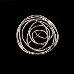sterling silver abstract brooch pin,contemporary gold brooch,rose gold,fashion jewelry,christmas gifts for her,sustainable minimal jewelry