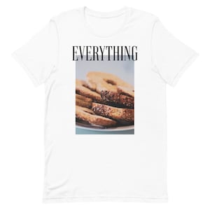 Everything (bagels) - Athletic t-shirt, white