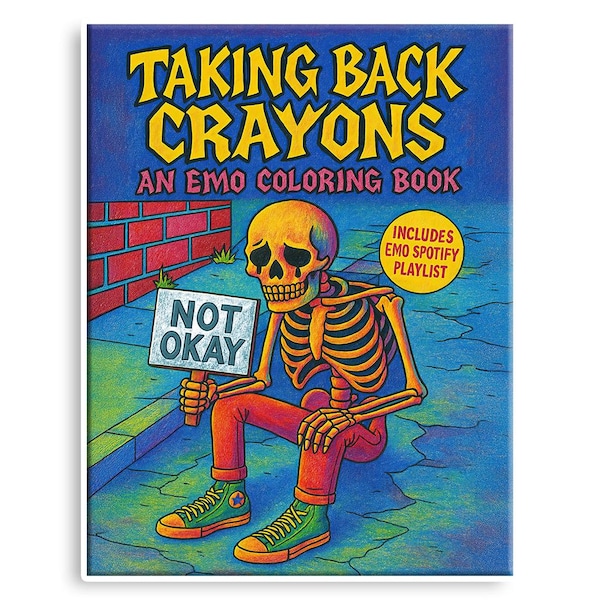 Taking Back Crayons: An Emo Coloring Book for Adults | Nostalgic Emo Art + Spotify Playlist