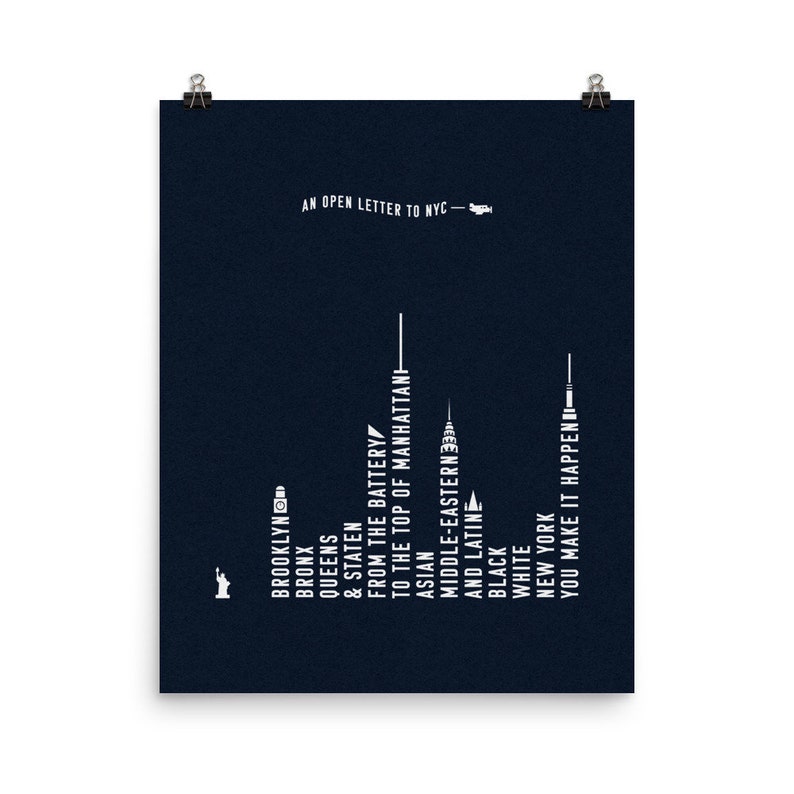 An Open Letter to NYC, Beastie Boys 16 X 20 Wall Art Decor Giclée Art Print Etsy