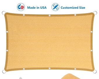 Straight Flat Edge Sun Shade Sail with Grommets, Pergola Shade Cover Outdoo Sun Shade, Patio Shade, Deck Shade