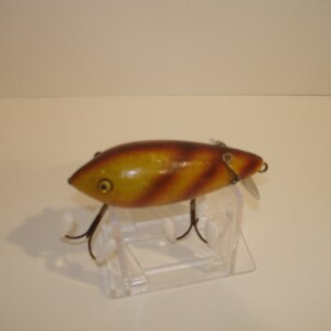 Vintage 1920s Heddon Dowagiac Vamp Fishing Lure Strawberry Spot