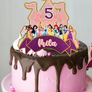 Topo de bolo princesa, topper de bolo princesa disney, topper de bolo personalizado, topper de bolo de aniversário, topper de bolo de personagem, topper de bolo