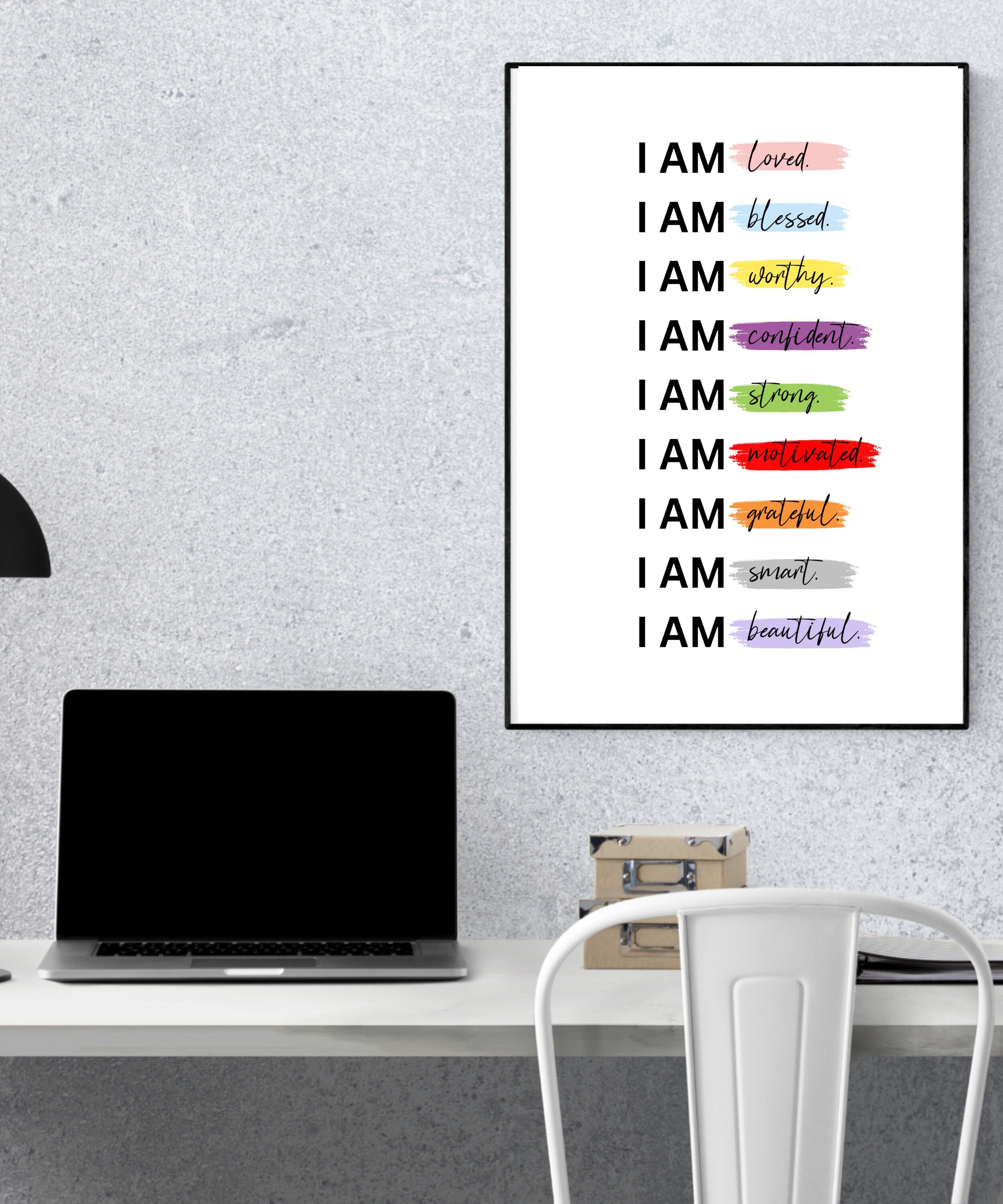 Positive Affirmation Wall Art Printables Wall Arts Digital Prints Etsy
