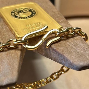 24K Pure Solid Gold Hand Forged Bracelet_MADE TO ORDER