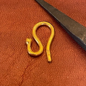 24K Pure Solid Gold Hand Forged 'Swan' Clasp_MADE TO ORDER