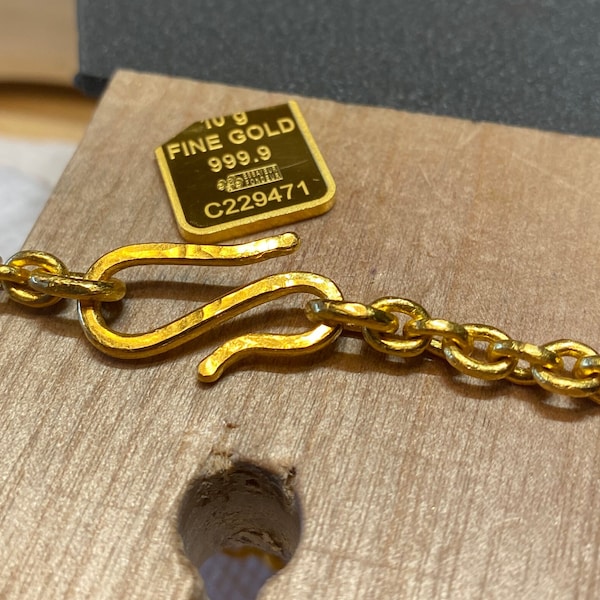 24k Gold Bracelet Etsy