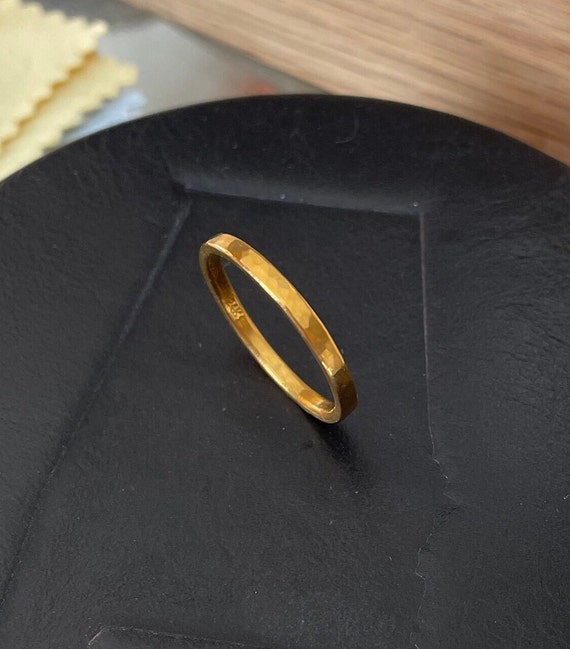 Buy Pure Gold Wedding Ring Solid Gold 24k Band Full Round Recycled Eco  Friendly Gold Online in India - Etsy