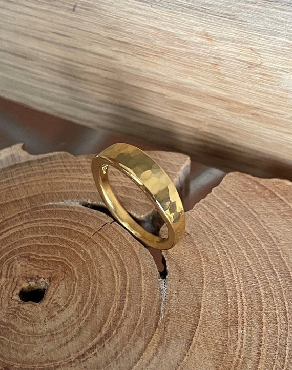 Buy Organic 24k Gold Nugget Ring Handmade 24k Solid Gold Organic and  Natural Nugget Ring Online in India - Etsy