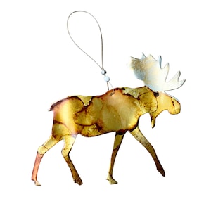 MOOSE ornament- upcycled + repurposed aluminum can- PNW- Alaska