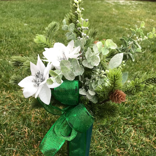 Christmas Cemetery Flowers Shop Online Etsy