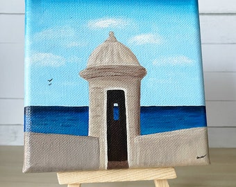Garita Canvas Painting with Easel