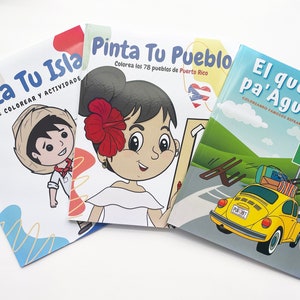 Puerto Rico Themed Coloring & Activity Book / Libro de Pintar Colorear | FREE Bookmark Included