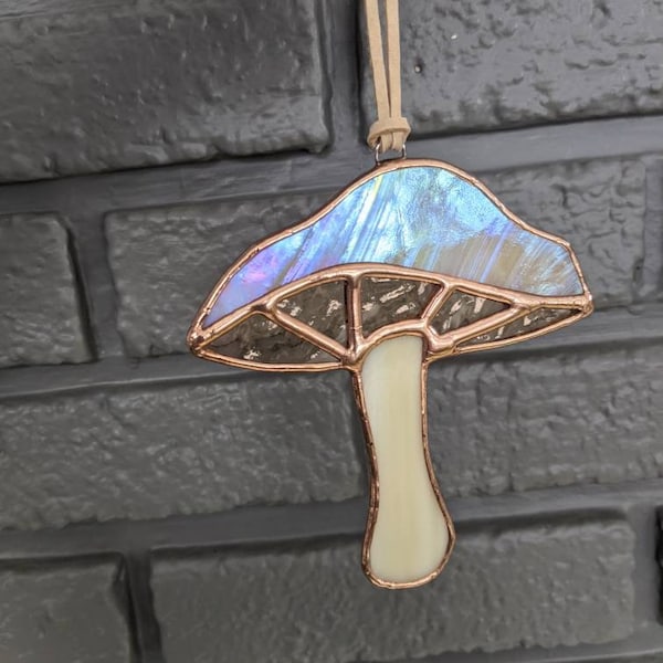 Stained Glass Psychedelic Mushroom