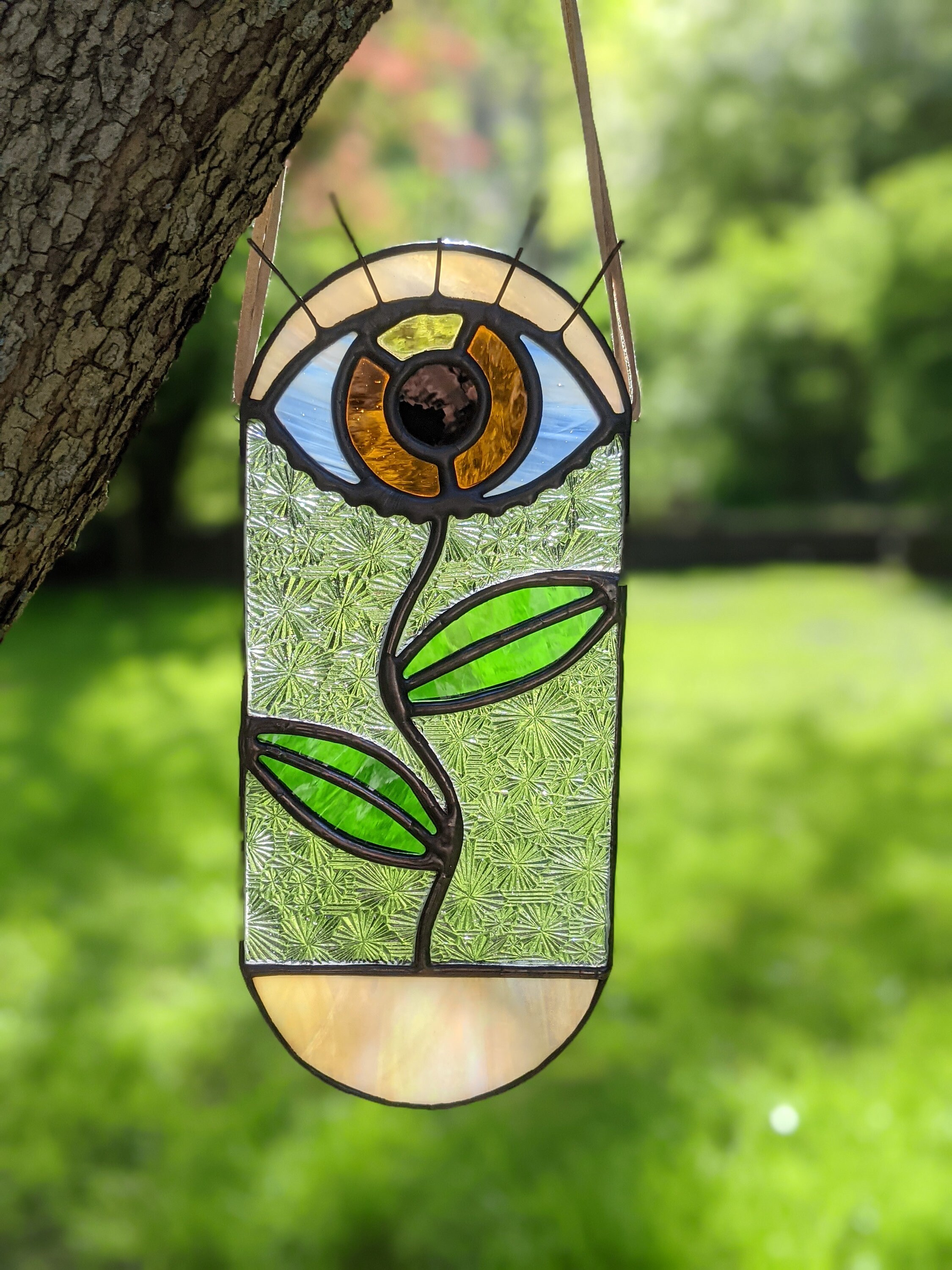Stained Glass Eye Suncatcher Etsy