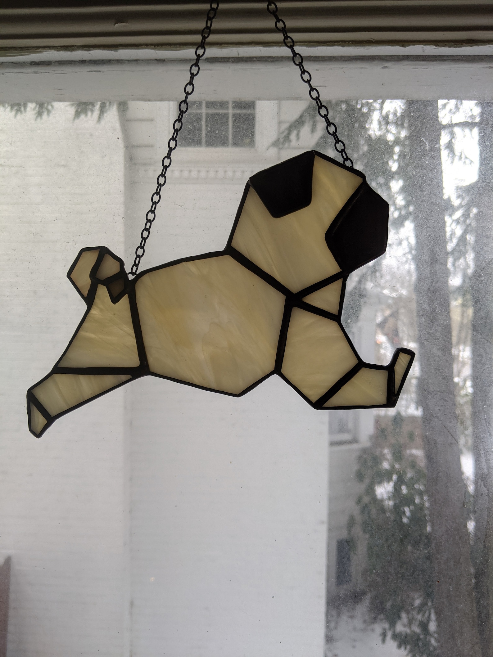 Stained Glass Pug Etsy