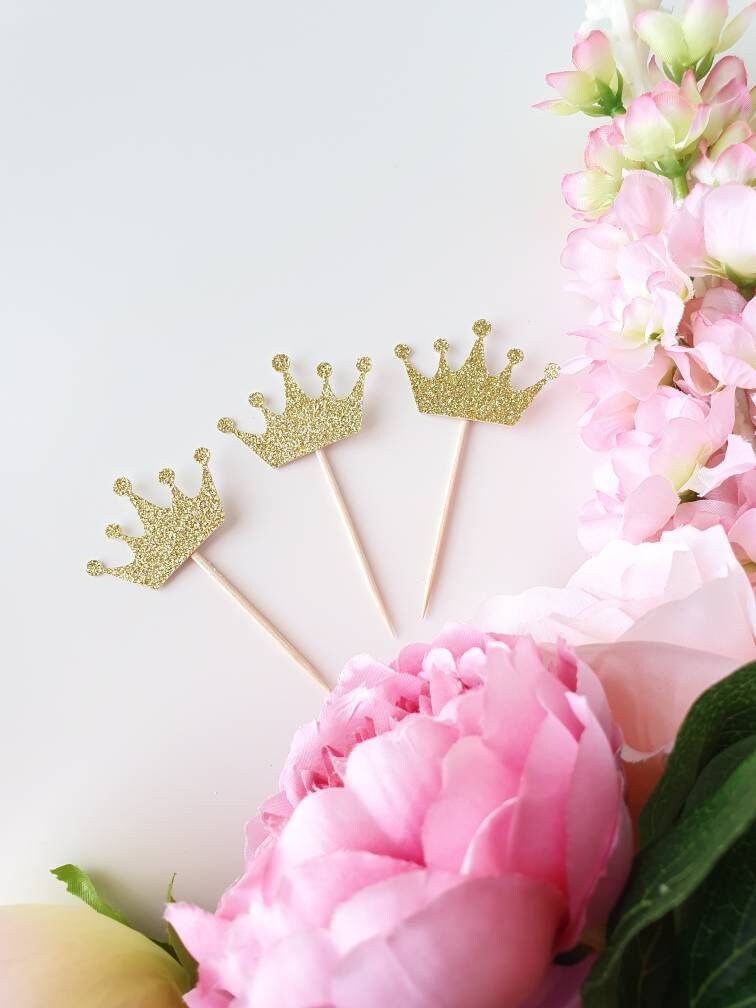 Crown Cupcake Toppers Birthday Cupcake Toppers crown Food Etsy Australia