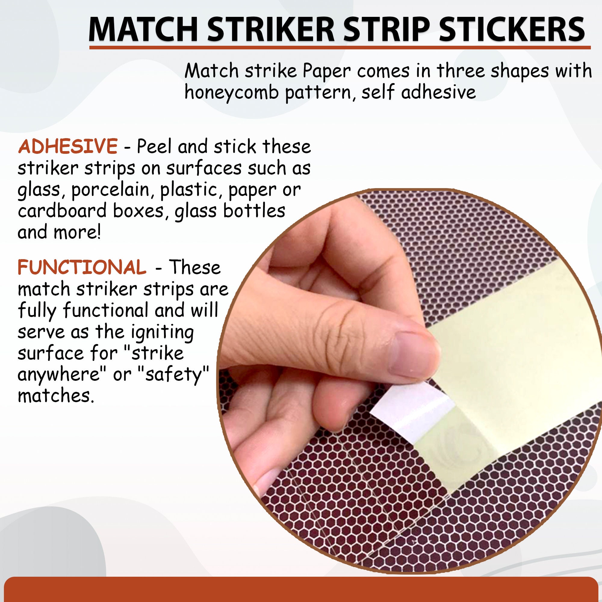 24pcs Matchstick Striker Paper Aromatherapy Craft Projects