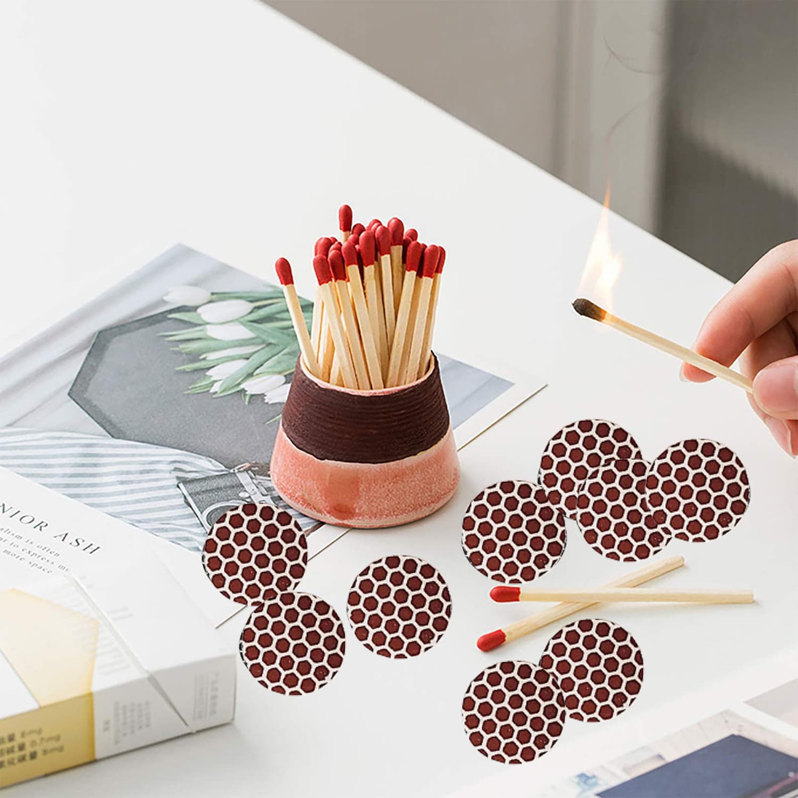 Match Striker Paper With Adhesive Pattern Strike Etsy