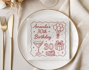 Custom Printed Birthday Napkins – Full-Color Party Decor