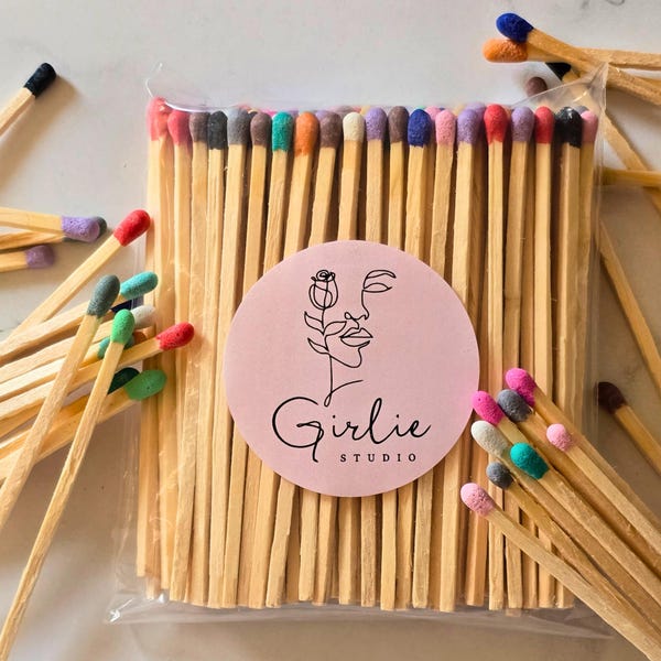 4 Inch Long Matches: Colorful Decorative Safety Matches with Striker